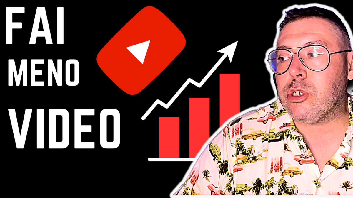 Crescere su YouTube facendo meno video